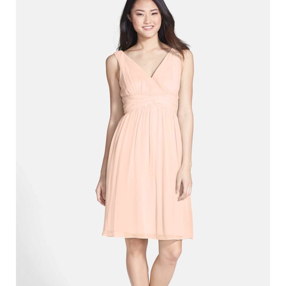 Chiffon twist dress plus size